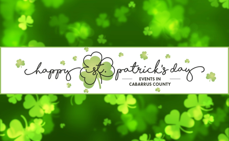 St. Patrick's Day events with shamrock background