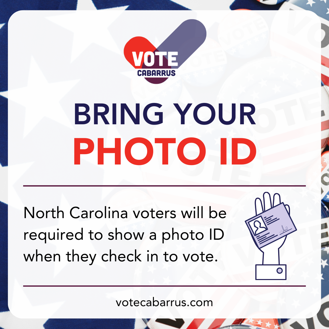 Bring Your Photo ID to vote in NC