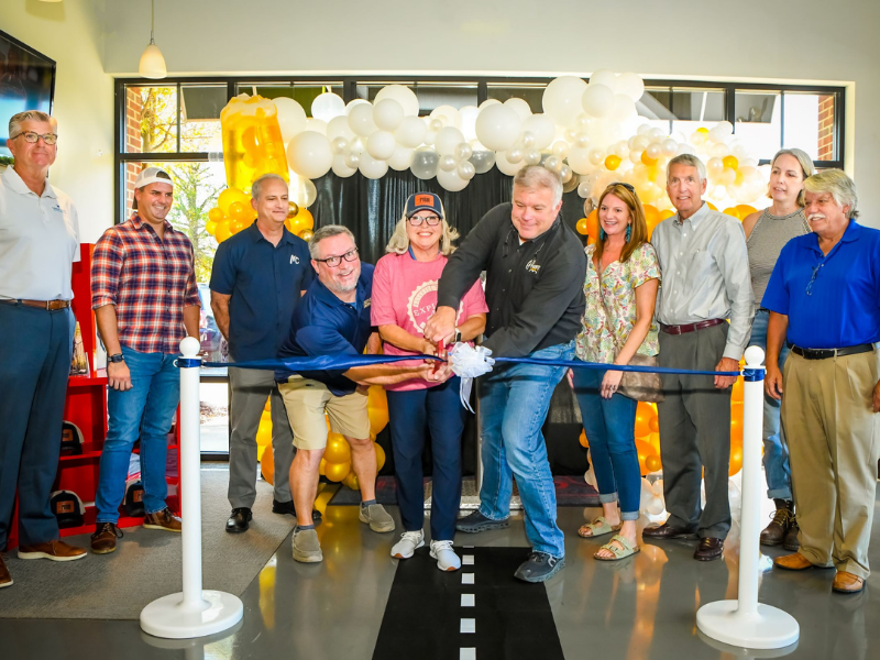 Explore and Pour ribbon cutting