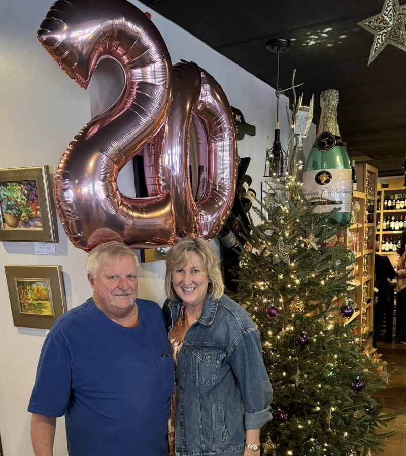 The Wine Room owner celebrating 20 years of business.