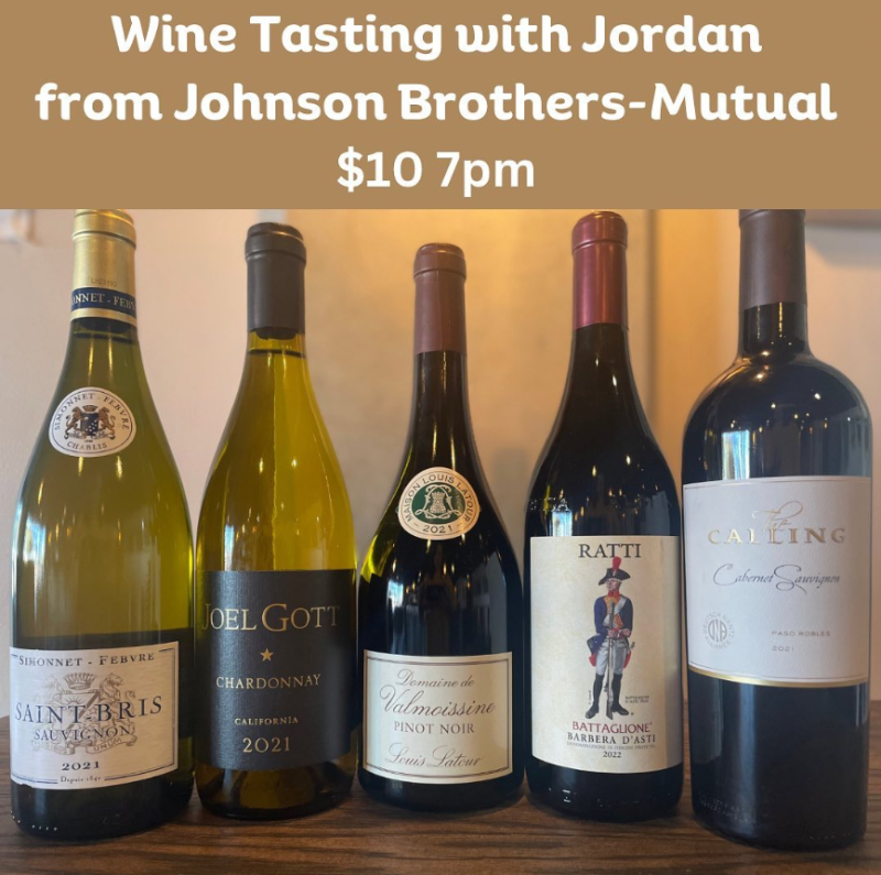 Wine tasting with Jordan, from Johnson Brothers-Mutual