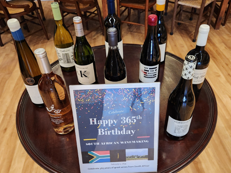 Wine birthday celebration