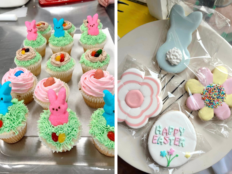 Easter themed baked goods 