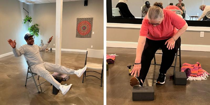 Community Yoga Central offers chair yoga